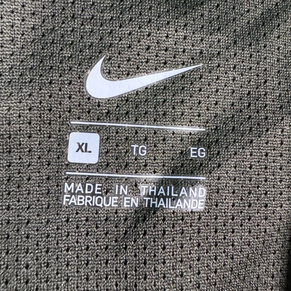 Nike Oregon Ducks Windbreaker Mens XL Olive Green 1/4 Zip Pullover Jacket NCAA - Picture 3 of 11